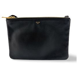 Céline Celine Trio Leather Small Black
