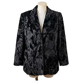 Giacca Krizia effetto ecopelliccia nera Nero