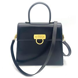 Sac à main Salvatore Ferragamo Gancini Noir