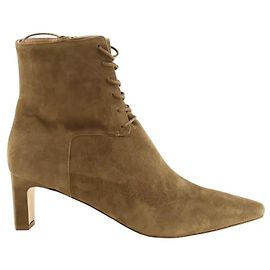 Bottines Betty Lk Bennett daim kaki Kaki