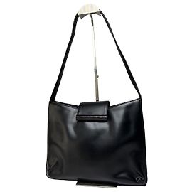 Vintage Givenchy Horizon Leather Structured Shoulder Bag Black Black