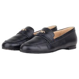 Chanel CC Logo Penny Loafer Moccasins Schwarz