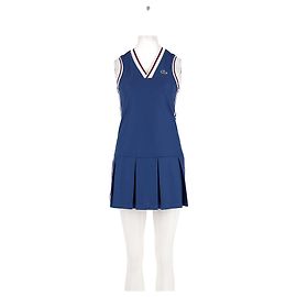 Vestido corto azul Lacoste Azul