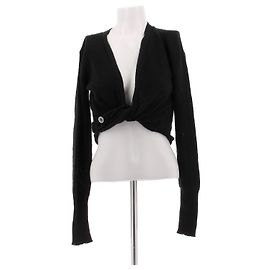 Jacquemus Schwarzes Langarm-Oberteil aus Strick Schwarz