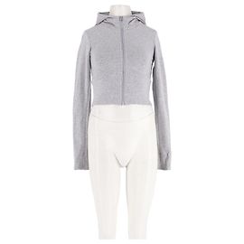 Autre Marque Cárdigan de algodón gris ALO Gris