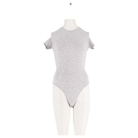 Autre Marque SKIMS Grey Cotton Top Grey