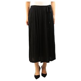 Valentino Saia midi plissada preta - size UK 12 Preto
