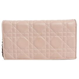 Autre Marque Light pink 2016 Voyageur chain wallet Pink