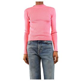 Oscar de la Renta Top a maniche lunghe coste rosa - size S Rosa