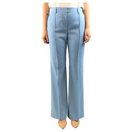 See by Chloé Blue wool-blend suit trousers - size UK 12 Blue