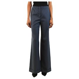 The row Gerade geschnittene Hose in Mitternachtsblau - size UK 8 Blau