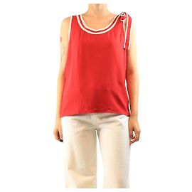 Red Valentino Red contrast tank - size M Red