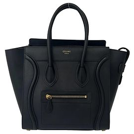 Céline mala de mão Celine Luggage Micro Shopper Preto