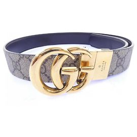 Cinturón Gucci GG Emblem 659417 92TIC Negro Beige