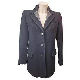 Cappotto Miu Miu in Lana Nero Nero