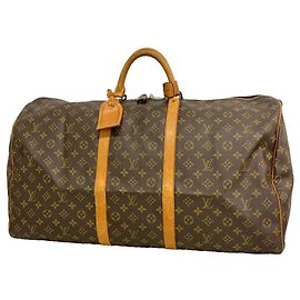Louis Vuitton Boston Monogram Keepall 60 Castaño