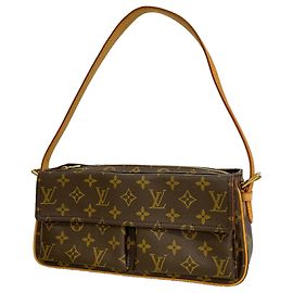 Louis Vuitton Monogram Vivacite MM Schultertasche Braun