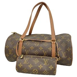 Sac à main Louis Vuitton Monogram Papillon 30 Marron