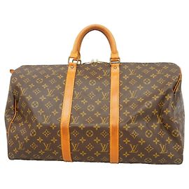 Louis Vuitton Boston Monogram Keepall 50 Braun