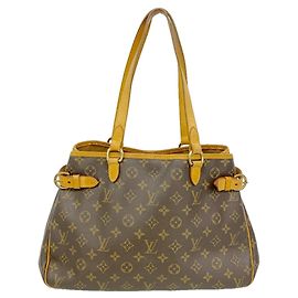 Louis Vuitton Monogram Batignolles Horizontal Tote Bag Braun