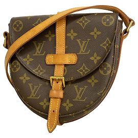 Bolso de hombro Louis Vuitton Monogram Chantilly PM Castaño
