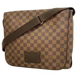 Bolsa de Ombro Louis Vuitton Damier Brooklyn MM Damier ebene