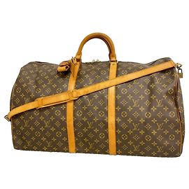 Louis Vuitton Boston Monogram Keepall Bandoulière 60 Marrom