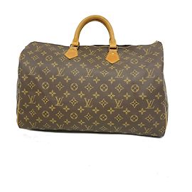 Louis Vuitton Monogram Speedy 40 Handbag Brown