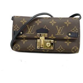 Louis Vuitton Monogram Portefeuille Tobrone Shoulder Bag Brown