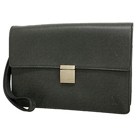 Bolso de mano Louis Vuitton Taiga Selenga Gris
