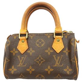 Borsa a mano Louis Vuitton Monogram Mini Speedy Marrone