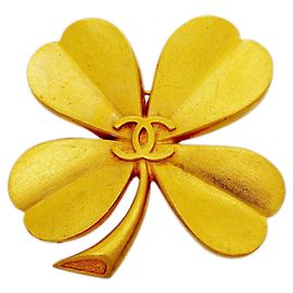 Chanel vergoldete Brosche Golden