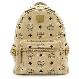 Mochila MCM Visetos Stark Mini Bege