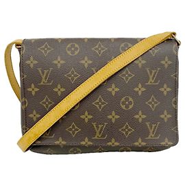 Louis Vuitton Monogram Musette Tango Schultertasche Braun