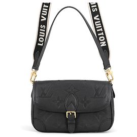 Bolso de hombro Louis Vuitton Monogram Empreinte Negro Púrpura
