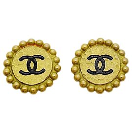 Pendientes de clip Chanel Gold Dorado