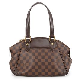 Bolsa Louis Vuitton Damier Ebene Verona PM Vermelho Damier ebene