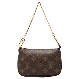 Louis Vuitton Brown Monogram Mini Pochette Accessoires Marrom