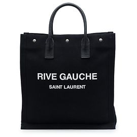 Autre Marque Tote North South Rive Gauche in tela nera Saint Laurent Nero