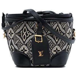 Louis Vuitton Gray Monogram Jacquard Since 1854 Nano Noe Marrone