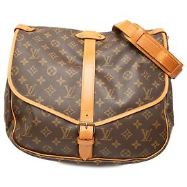 Louis Vuitton Brown Monogram Saumur 35 Brown