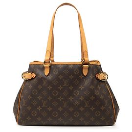 Louis Vuitton Brown Monogram Batignolles Horizontal Marron