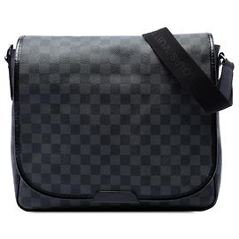 Louis Vuitton Black Damier Graphite Daniel MM Preto
