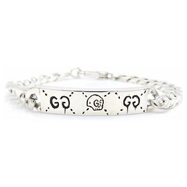 Bracelet à breloque Gucci Ghost Argenté