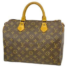 Louis Vuitton Monogram Speedy 30 Handbag Brown