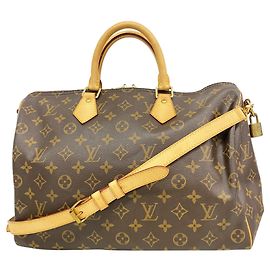 Bolsa Louis Vuitton Monogram Speedy Bandoulière 35 Marrom