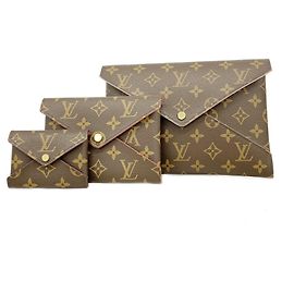 Louis Vuitton Monogram Pochette Kirigami Bag Brown