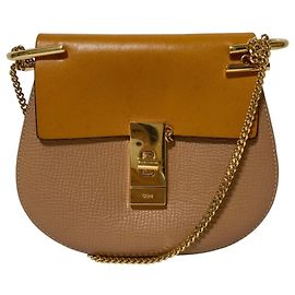 Chloé Drew Chain Shoulder Bag Beige