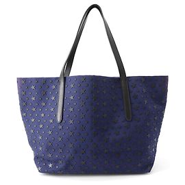 Borsa Tote Jimmy Choo Navy Black Nero