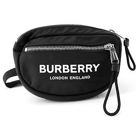 Borsa a tracolla Burberry in nylon nero Nero